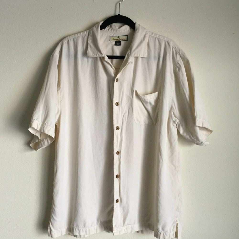 Tommy Bahama 100% Silk Button Down Shirt